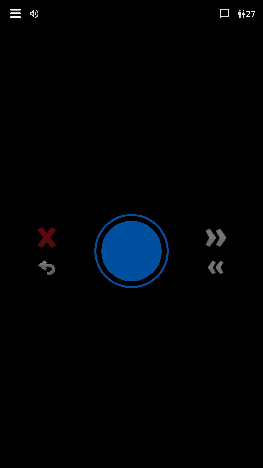 CB Radio X main talk screen