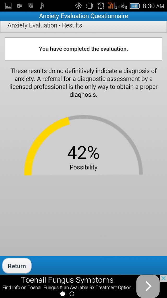Anxiety Screening / Evaluation / Test screenshot 3