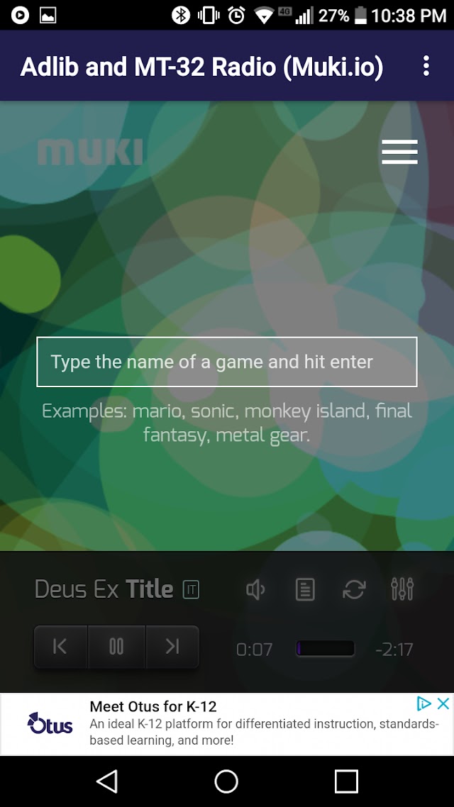 PC & Console Game Music (SoundBlaster Adlib MT-32) screenshot 4