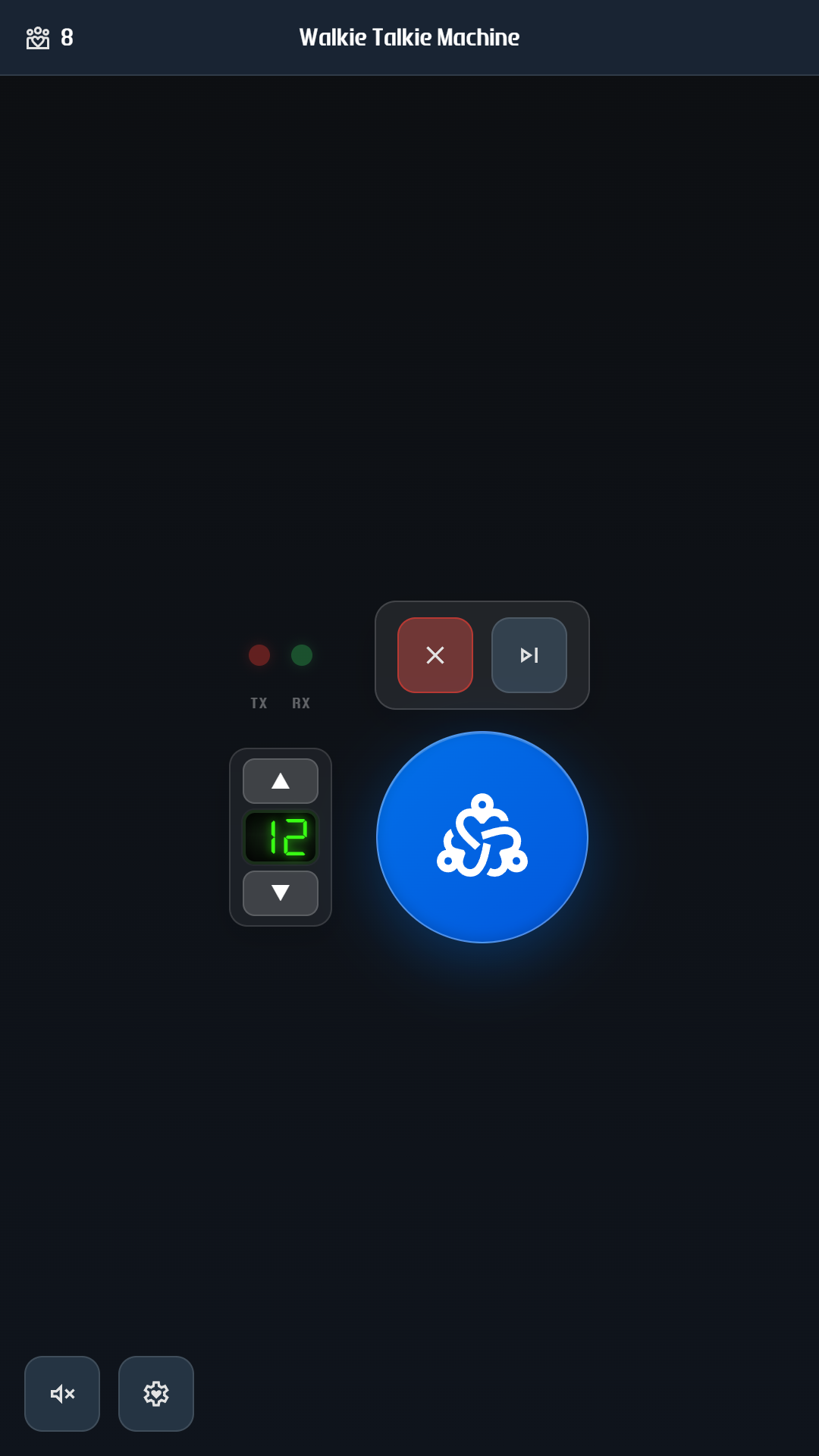 Walkie Talkie Machine channel selector
